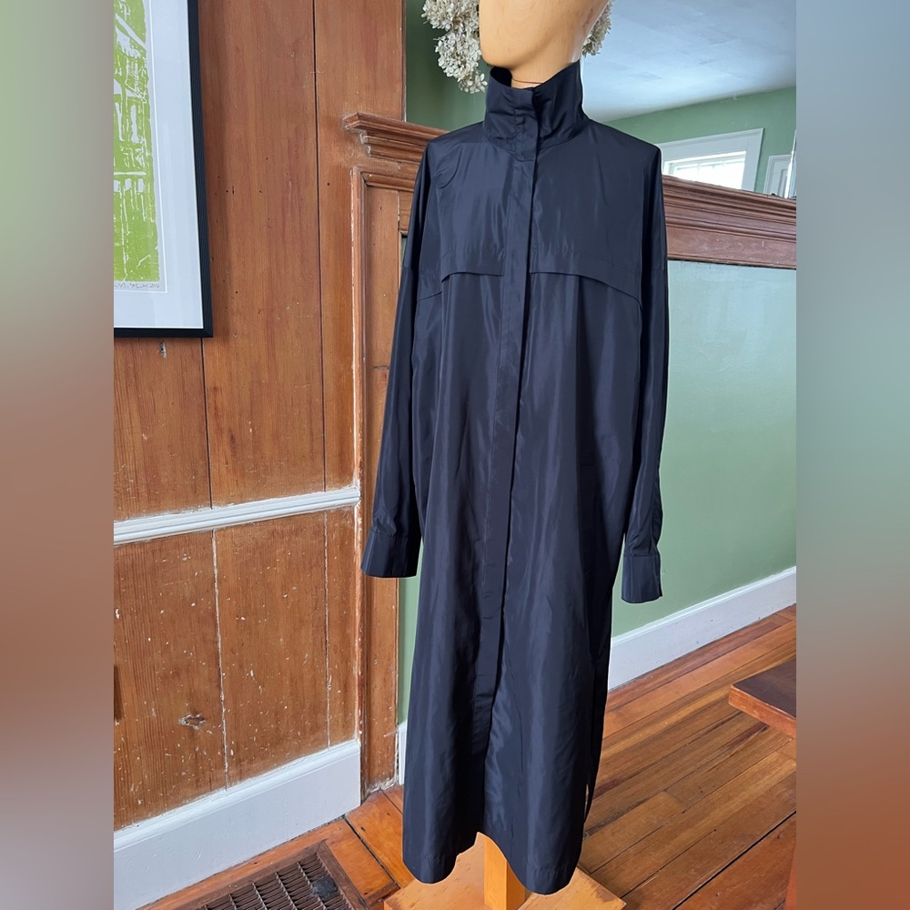 Tibi NWT Sporty Italian Shirt Dress Trench black S